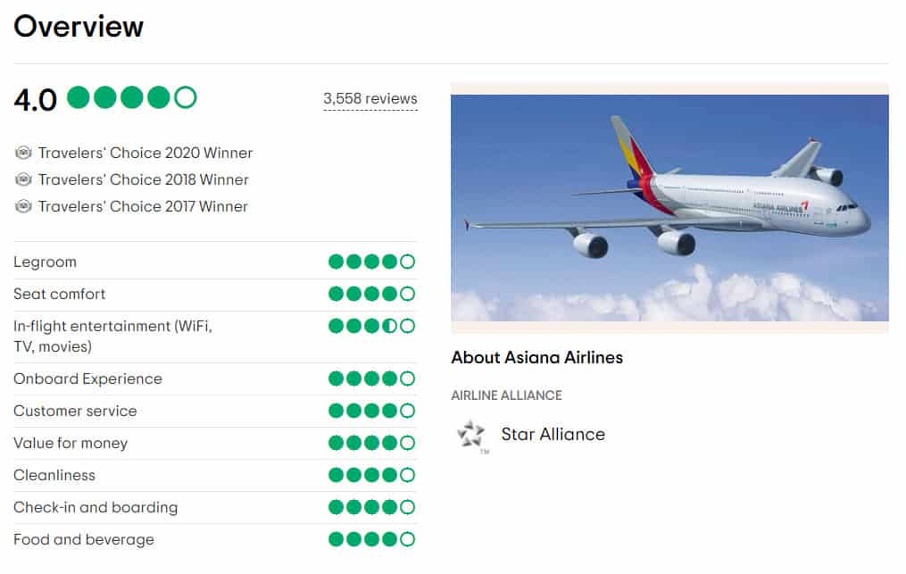 Vé máy bay đi Chicago (ORD) giá rẻ - Hãng hàng không Asiana Airlines