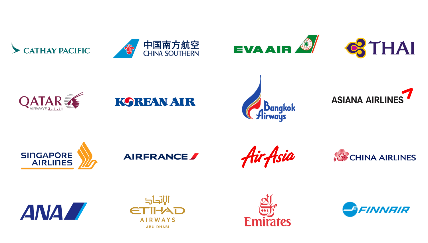 Các hãng hàng không bay chuyến bay quốc tế