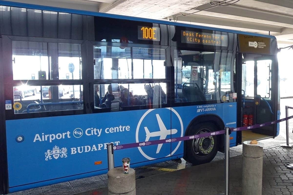 Di chuyển từ sân bay về trung tâm Budapest bằng xe bus