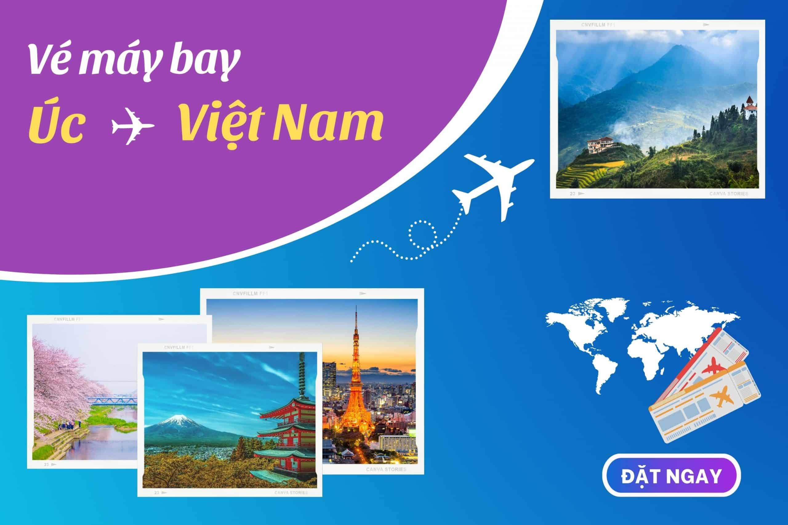 Vé máy bay từ Úc về Việt Nam