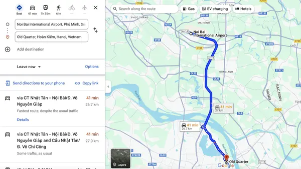 Old Quarter to Hanoi Airport: Best Ways to Get to Noi Bai Airport